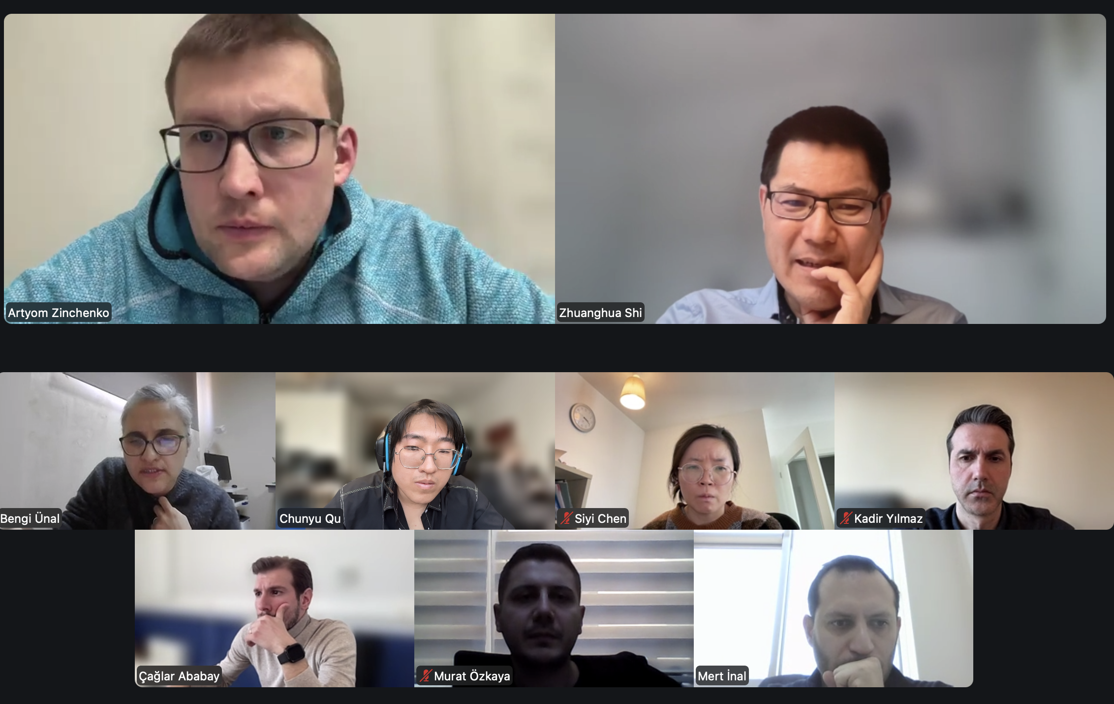 Progress meeting participants